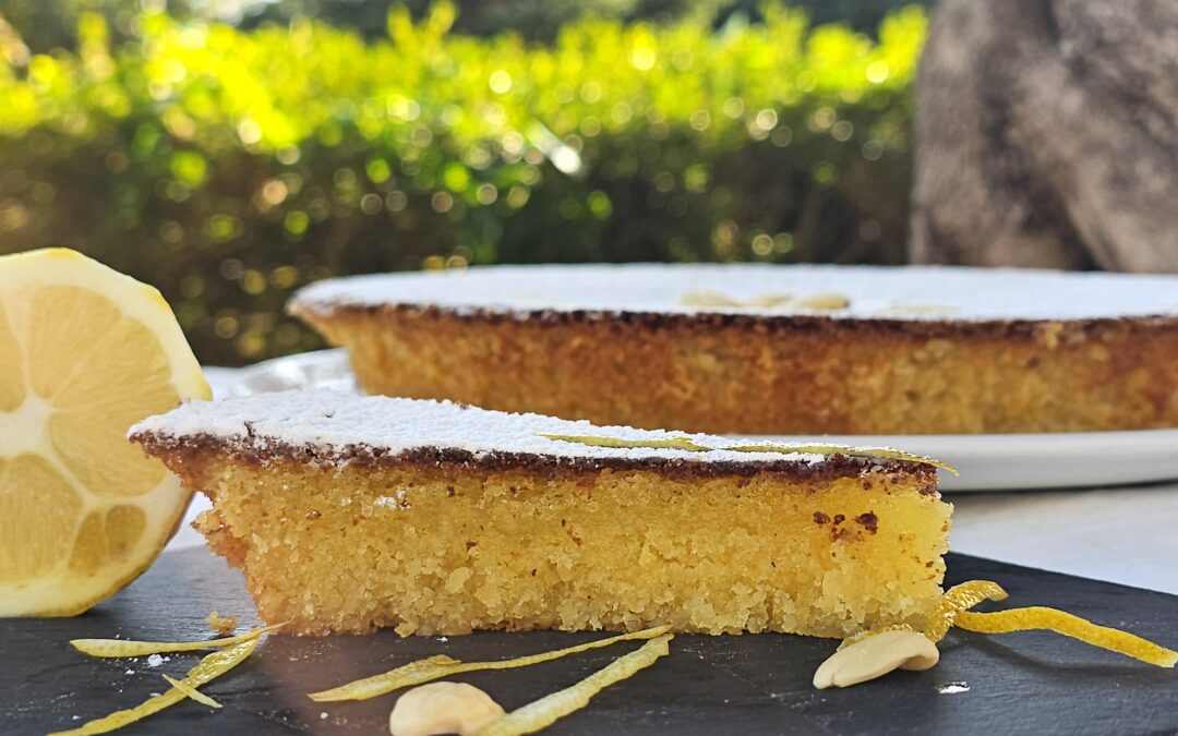 Torta caprese al limone