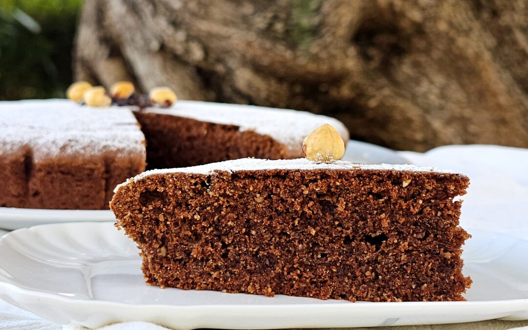 Torta di nocciole e cioccolato